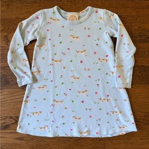 Beaufort Bonnet Co Play Dress with Dog and Floral Print size 6